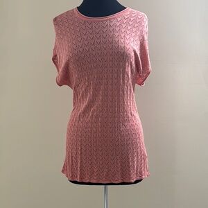 L Love Boutique Brand Fitted Peach Knit Tunic NWT Size S
